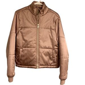Live Love Dream Aeropostale rose-gold jacket, ladies large